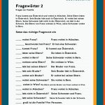 Daz / Daf: Fragesatz Fuer W-fragen Notruf Arbeitsblatt