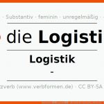 Deklination âlogistikâ - Alle FÃ¤lle Des Substantivs, Plural Und ... Fuer Arbeitsblätter Lagerlogistik