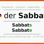 Deklination âsabbatâ - Alle FÃ¤lle Des Substantivs, Plural Und Artikel Fuer Sabbat Arbeitsblätter