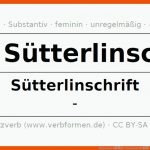Deklination âsÃ¼tterlinschriftâ - Alle FÃ¤lle Des Substantivs ... Fuer Sütterlinschrift Arbeitsblatt