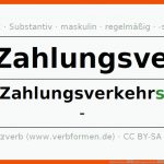 Deklination âzahlungsverkehrâ - Alle FÃ¤lle Des Substantivs, Plural ... Fuer Arbeitsblätter Zahlungsverkehr