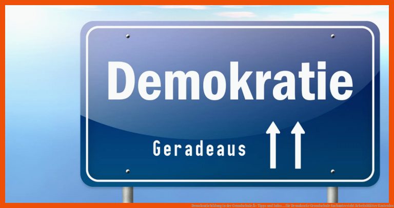 Demokratiebildung in der Grundschule Â» Tipps und Infos ... für demokratie grundschule sachunterricht arbeitsblätter kostenlos