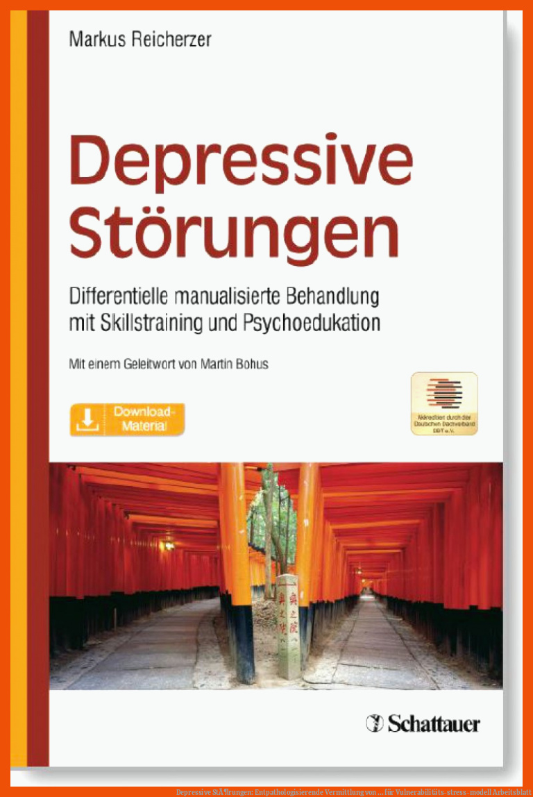 Depressive StÃ¶rungen: Entpathologisierende Vermittlung von ... für vulnerabilitäts-stress-modell arbeitsblatt