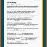 Der ErlkÃ¶nig - Johann Wolfgang Von Goethe Fuer Balladen Arbeitsblätter Kostenlos