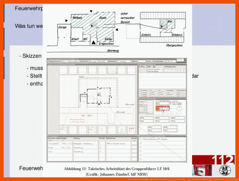 Der Feuerwehrplan als Einsatzmittel der Feuerwehr - ppt herunterladen für taktisches arbeitsblatt