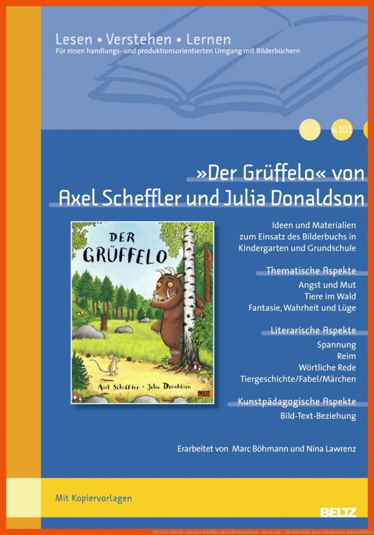 Der GrÃ¼ffeloÂ« von Axel Scheffler und Julia Donaldson - Ideen und ... für wörtliche rede grundschule arbeitsblätter