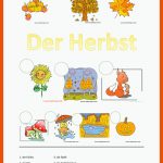 Der Herbst - Deutsch Daf Arbeitsblatter Fuer Herbst Arbeitsblätter Kindergarten