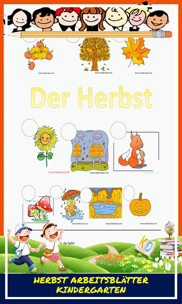 Herbst Arbeitsblätter Kindergarten