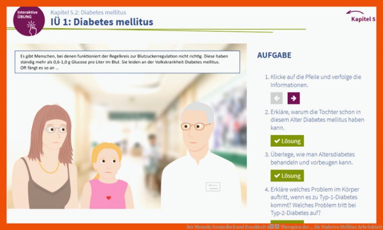 Der Mensch: Gesundheit und Krankheit â Therapien der ... für diabetes mellitus arbeitsblatt