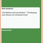 Der Richter Und Sein Henker" - Ãberlegung Zum Einsatz Im ... Fuer Der Richter Und Sein Henker Arbeitsblätter