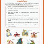 Deutsch-5-1.unsere Ferien-arbeitsblatt 1c-2j Worksheet Fuer Nach Den Ferien Arbeitsblatt