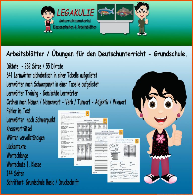 Deutsch Rechtschreibung 1.klasse Arbeitsblatt Pdf - Legakulie Fuer Rechtschreibung Deutsch 4. Klasse Arbeitsblätter