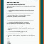 Die Alten Griechen - 6. Klasse Fuer Lesen Und Verstehen 3. Klasse Arbeitsblätter Kostenlos