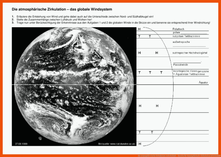 Die atmosphÃ¤rische Zirkulation: Arbeitsblatt - Docsity für atmosphärische zirkulation arbeitsblatt