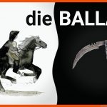 Die Ballade Merkmale Dib Fuer Merkmale Einer Ballade Arbeitsblatt