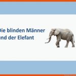 Die Blinden MÃ¤nner Und Der Elefant Fuer Die Blinden Und Der Elefant Arbeitsblatt