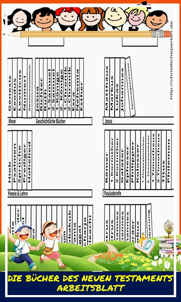 Die Bücher Des Neuen Testaments Arbeitsblatt