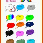 Die Farben - Deutsch Daf Arbeitsblatter Fuer Die Farben Arbeitsblatt