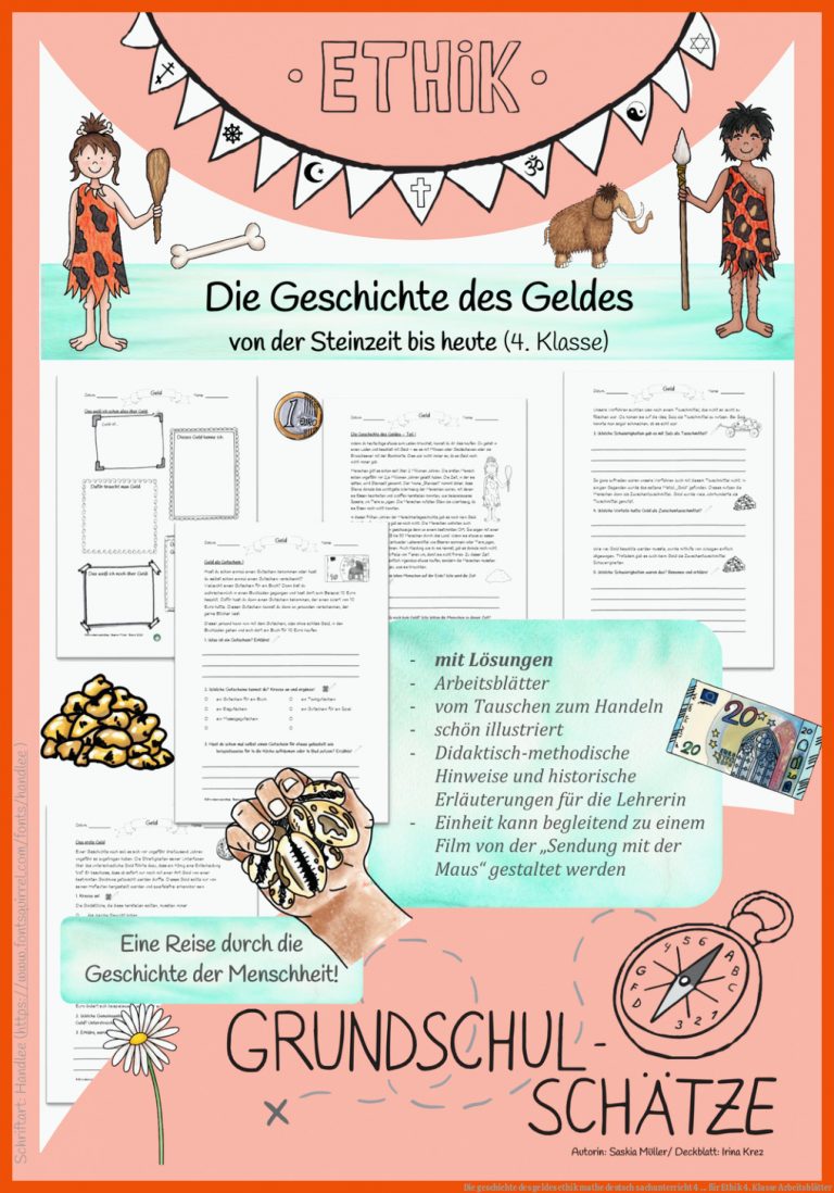 Die geschichte des geldes ethik mathe deutsch sachunterricht 4 ... für ethik 4. klasse arbeitsblätter