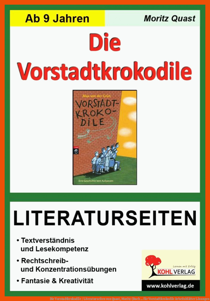 Die Vorstadtkrokodile / Literaturseiten von Quast, Moritz (Buch ... für vorstadtkrokodile arbeitsblätter lösungen