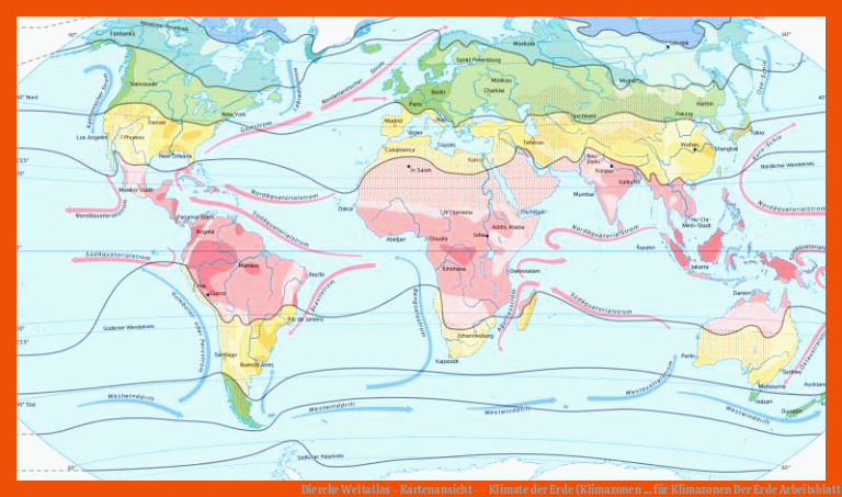 Diercke Weltatlas - Kartenansicht - - Klimate der Erde (Klimazonen ... für klimazonen der erde arbeitsblatt