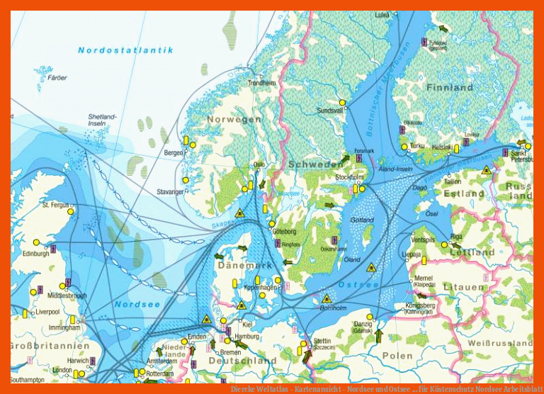 Diercke Weltatlas - Kartenansicht - Nordsee und Ostsee ... für küstenschutz nordsee arbeitsblatt