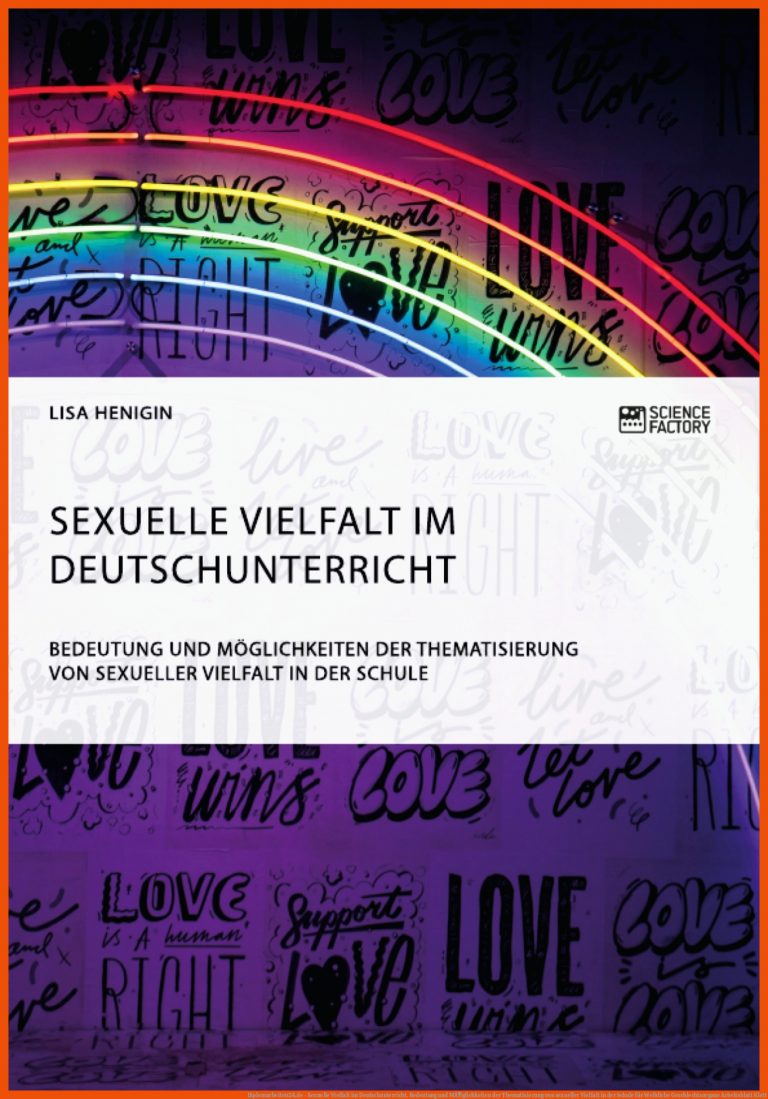 Diplomarbeiten24.de - Sexuelle Vielfalt im Deutschunterricht. Bedeutung und MÃ¶glichkeiten der Thematisierung von sexueller Vielfalt in der Schule für weibliche geschlechtsorgane arbeitsblatt klett