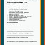 Direkte Und Indirekte Rede Fuer 3. Klasse Deutsch Arbeitsblätter Wörtliche Rede