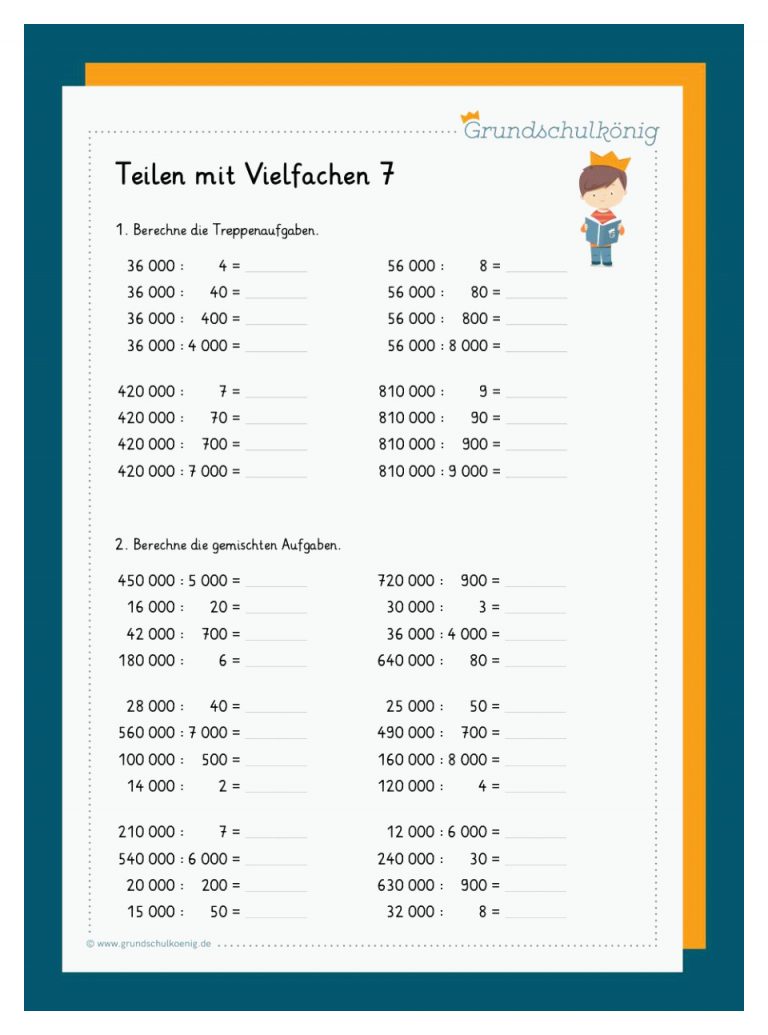 Division Mit Vielfachen Von 10 Fuer Dezimalzahlen Multiplizieren Und Dividieren Mit 10, 100 Und 1000 Arbeitsblätter