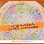 Diy Jahreskreis/kalender FÃ¼r Kinder Selber Machen - MÃ¼tterimpulse Fuer Arbeitsblatt Jahreskreis