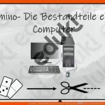 Domino- Bestandteile Von Computer Und Laptop â Unterrichtsmaterial ... Fuer Bestandteile Computer Arbeitsblatt