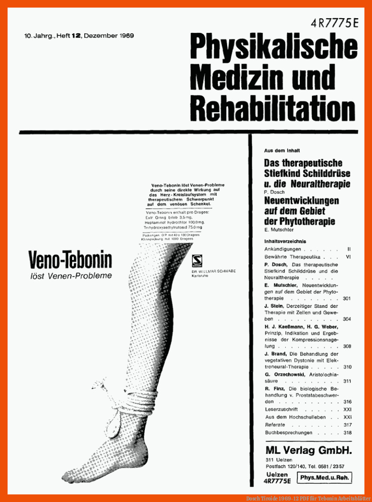 Dosch Tiroide 1969-12 | PDF für tebonin arbeitsblätter