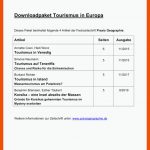 Downloadpaket tourismus In Europa - Mit Vier AusgewÃ¤hlten ... Fuer Europa Arbeitsblätter Kostenlos
