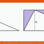 Dreieck Berechnen - Rechenbeispiele FÃ¼r FlÃ¤cheninhalt Und Umfang Fuer Flächeninhalt Rechtwinkliges Dreieck Arbeitsblatt