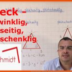 Dreieck Rechtwinklig - Gleichseitig - Gleichschenklig Geometrie Mathematik Lehrerschmidt Fuer Flächeninhalt Rechtwinkliges Dreieck Arbeitsblatt