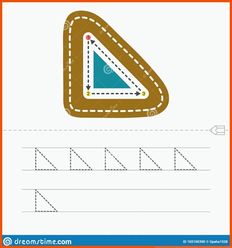 Dreieck zeichnen 2 vektor abbildung. Illustration von zicklein ... für geometrische muster zeichnen arbeitsblatt