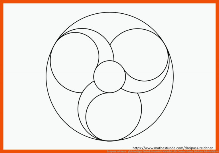 Dreipass zeichnen - gleichseitiges Dreieck | Geometrie Mathefritz für geometrisches zeichnen arbeitsblätter