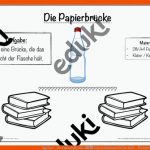 Egg Race - Die PapierbrÃ¼cke â Unterrichtsmaterial Im Fach ... Fuer Arbeitsblatt Papierbrücke