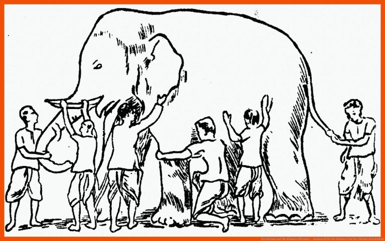 Ein Elefant und Die Blinden MÃ¤nner - Jainworld für die blinden und der elefant arbeitsblatt
