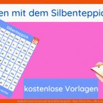 Einfach Lesen Lernen Mit Dem Silbenteppich - Dipl. PÃ¤d. Uta ... Fuer Lesen Lernen Arbeitsblätter Zum Ausdrucken