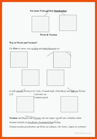 10 Werte Und normen Klasse 5 Arbeitsblätter