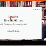 EinfÃ¼hrung Sparta 2: BÃ¼rgerrecht, Erziehung, Syssitien - Vorlesung Griechische Geschichte Fuer Erziehung In Sparta Arbeitsblatt