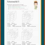 EinheitswÃ¼rfel Fuer Würfelgebäude 4 Klasse Arbeitsblätter