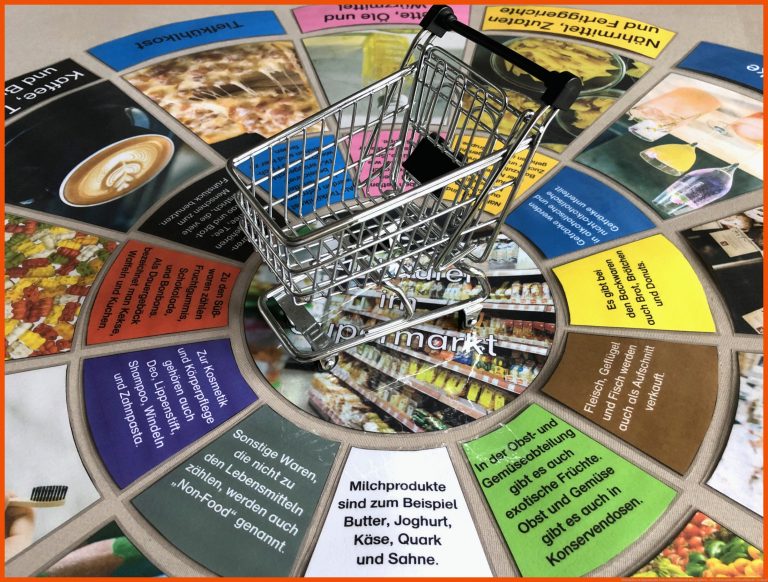 Einkaufen im Supermarkt Unterrichtsmaterial und Legekeis ... für arbeitsblätter einzelhandel verkauf