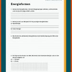 Energieformen - 8. Klasse Fuer Chemie Arbeitsblätter Klasse 8 Mit Lösungen