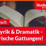 Epik, Lyrik Und Dramatik - Literarische Gattungen Im Ãberblick ... Fuer Epik Lyrik Dramatik Arbeitsblatt