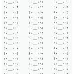 ErgÃ¤nzungsaufgaben Im Zr Bis 20 Mathematik 2. Klasse, 1. Klasse ... Fuer Zahlenraum Bis 20 Arbeitsblätter