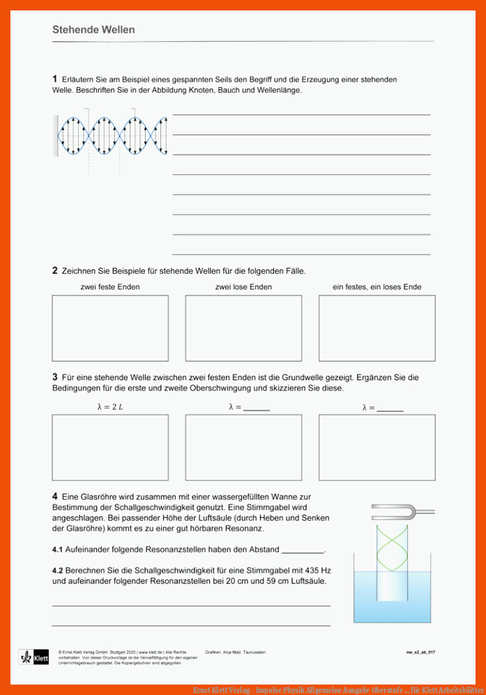 Ernst Klett Verlag - Impulse Physik Allgemeine Ausgabe Oberstufe ... für klett arbeitsblätter