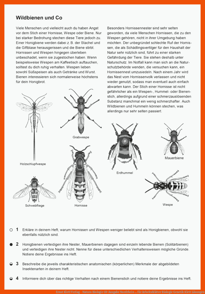 Ernst Klett Verlag - Natura Biologie G9 Ausgabe Nordrhein ... für arbeitsblätter biologie genetik klett lösungen
