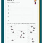 Erste Zahlen Fuer Zahlen Kindergarten Arbeitsblatt